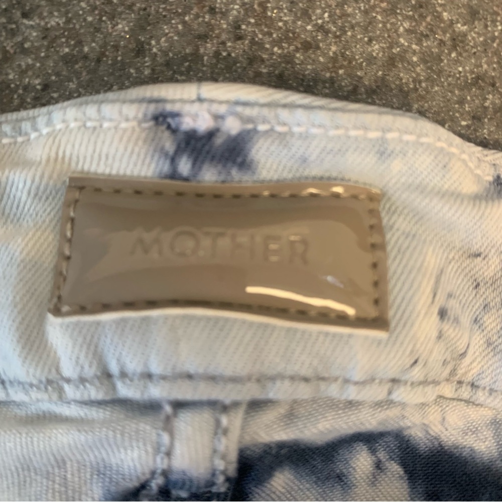 MOTHER The Looker tie-dye Skinny Jean in Ice Breaker Size 26 Luxury Boho Spring - Picture 5 of 9